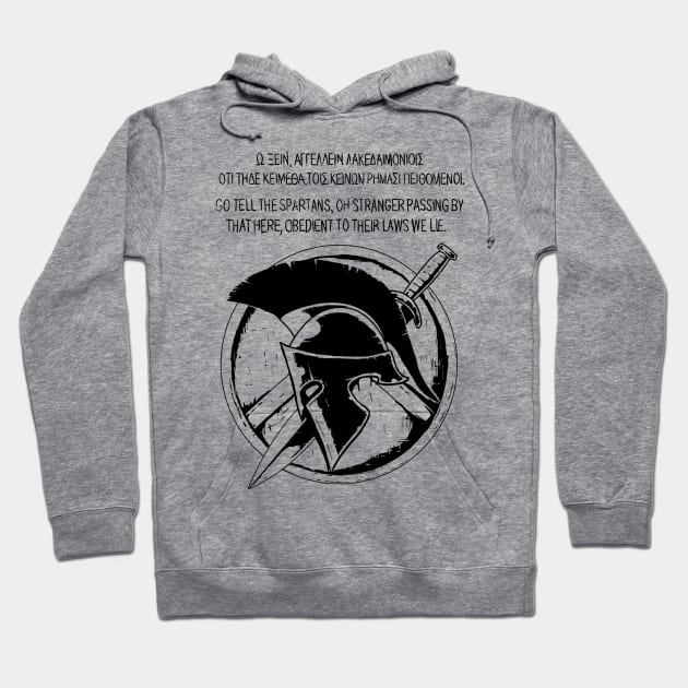 Spartan Hoodie by Hellustrations